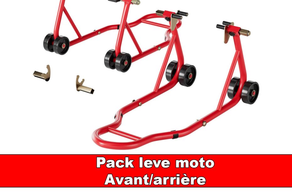 pack leve moto avant arriere